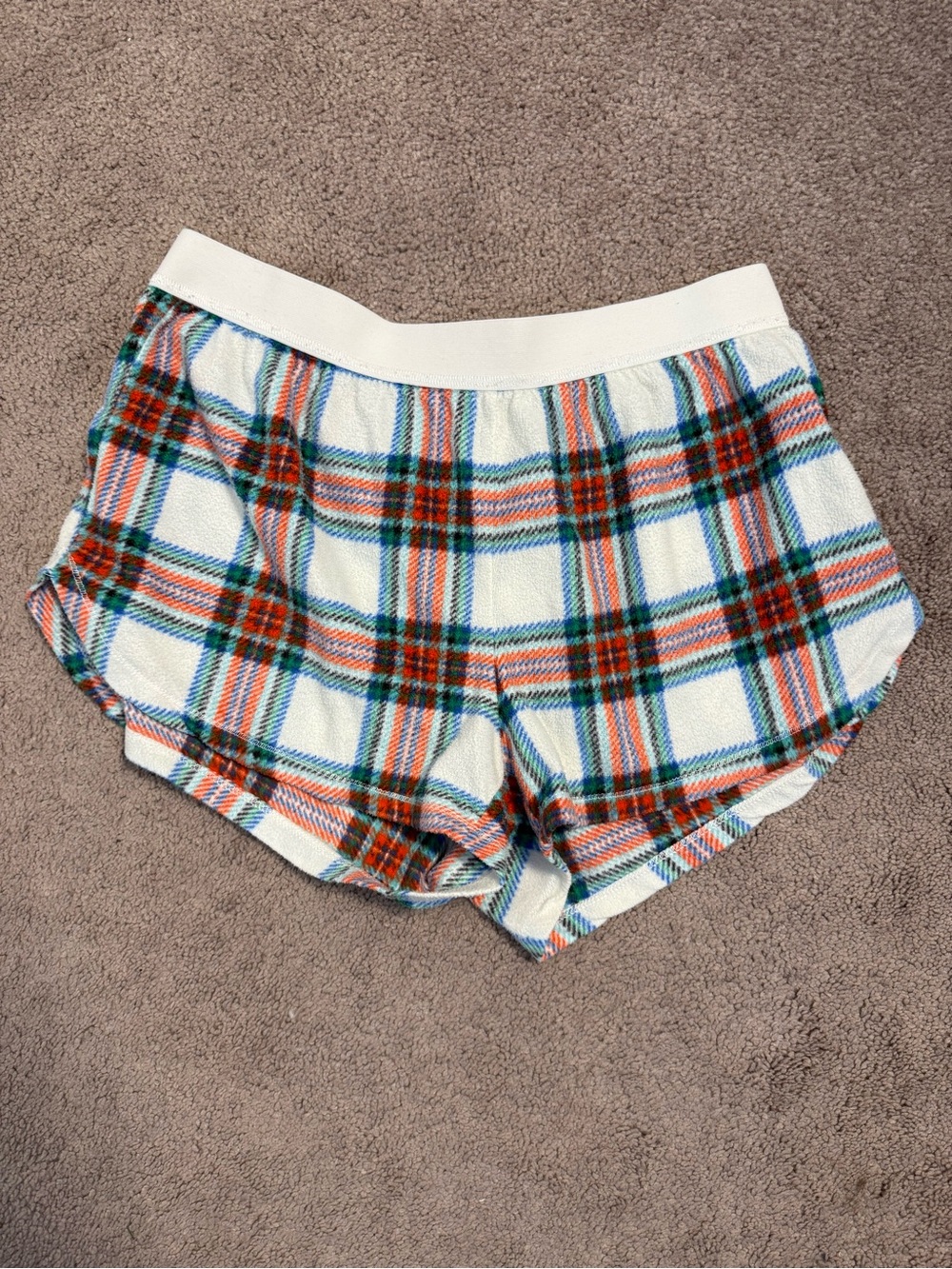 Sleep Chic Plaid Pajama Pants in White, Blue, Green, Orange